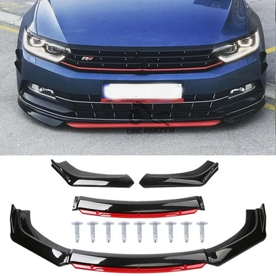 Kits de carrocería divisor alerón labial parachoques delantero estilo deportivo para VW Passat B8 Foto 1 de 4
