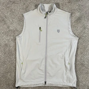 Giacca Peter Millar uomo M grigia full zip gilet elemento 4 giacca a vento golf - Foto 1 di 10