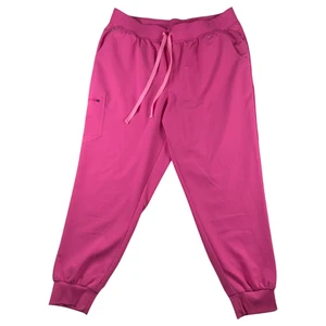 FIGS Zamora Jogger Pants Womens 3XL High Waisted F'ing Pink Limited Edition - Picture 1 of 12
