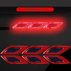 6pcs Reflective Safety Warning Strip Tape Decal Car Door Reflector Stickers Red