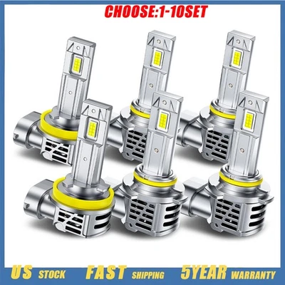 AUXITO Super Bright H11 9005 9006 LED Headlight Bulbs Kit High/Low Beam 6-60X - Image 1 of 4