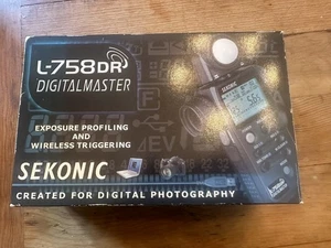New Sekonic L-758DR DigitalMaster Flash Meter w/ USB, Software, Strap, more - Picture 1 of 7