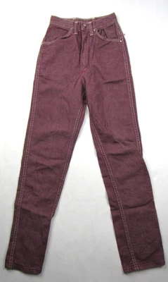 Vtg 50's 60's Misses Wrangler Sanforized Women’s Denim Jeans Purple 21 x 27.5 XS - Image 1 of 4