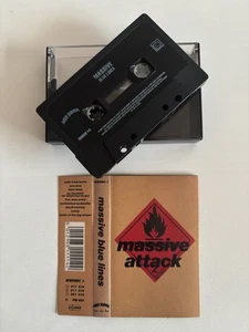 MASSIVE ATTACK - BLUE LINES (RARE UK CASSETTE TAPE) - Imagen 1 de 6