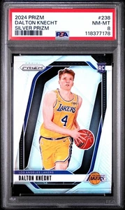 2024-25 Panini Prizm - Dalton Knecht #238 Silver Prizm (RC) PSA 8 - Picture 1 of 2