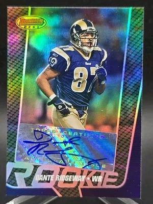 2005 Bowman 's Best Dante Ridgeway Rookie Auto RC #/999 Rams - Image 1 of 4