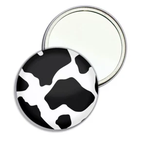 Runde Spiegeltasche mit Kuhmuster kompakt (55 mm oder 77 mm) - Bild 1 von 6