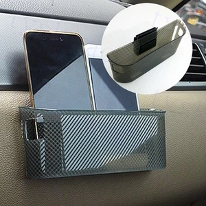 Almacenamiento de accesorios automáticos bolsa de plástico con cuerda contenedor taza teléfono gadget bolsillo - Imagen 1 de 10