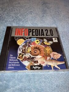 Infopedia 2.0 (CD-ROM PC vintage, 1992) Tout neuf et scellé !