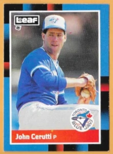 JOHN CERUTTI TORONTO BLUE JAYS #152 - HOJA CASI NUEVA - MONTADA 1988 - Imagen 1 de 2