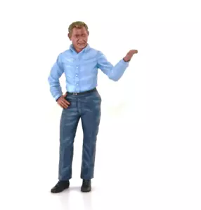 Le Mans Miniatures Mr. Carroll Without Hat 1/18 Scale Resin Figure FLM118046-P1 - Picture 1 of 4