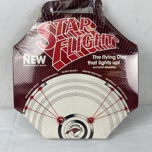 Vintage 1980 Star Flight Flying disc by Heatherland  Lights up, 42 year old toy! - Picture 1 of 8