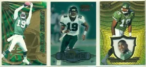 NFL - FOOTBALL INSERT TRADING CARD LOT - KEYSHAWN JOHNSON - 3 VERSCHIEDENE KARTEN - Bild 1 von 2