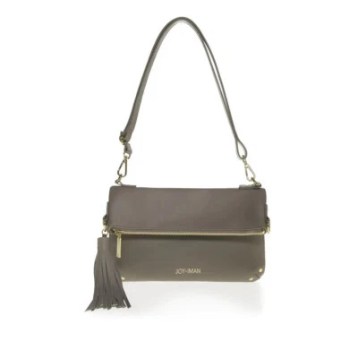 Bandolera JOY & IMAN Borla Elegante Cuero con RFID, TAUPE Foto 1 de 3