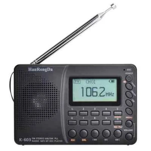 HanRongDa HRD-603 Mini FM/AM/SW Radio Receiver BT MP3 Player Speaker R7S7 - Picture 1 of 8