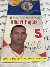 Albert Pujols 2005 Merrick Mint MLB Colorized Statehood Quarter Coin & Card