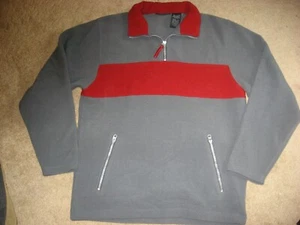 Boys Gray wRed FADED GLORY Heavy Fleece Pullover Sweatshirt 16 / 18 - Picture 1 of 1