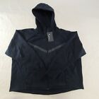 Nike Sweater Womens XXL Black Tech Fleece Windrunner Full-Zip Hoodie $120