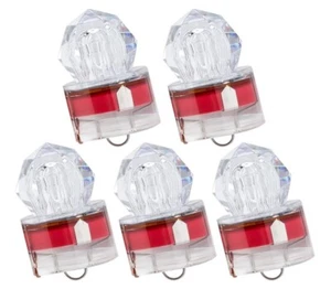 5PCS Red LED Deep Drop Fishing Light Underwater Strobe Bait Lure - Picture 1 of 1