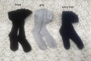 NUEVAS Medias de Algodón Rico para Niñas Escolares 8-10 12-14 años, Negro Azul Marino Gris - Imagen 1 de 9