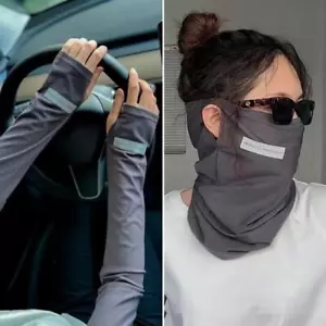 Unisex Cooling Arm Sleeves Cover Sports UV Sun Protection Outdoor Sports*. - Picture 1 of 32