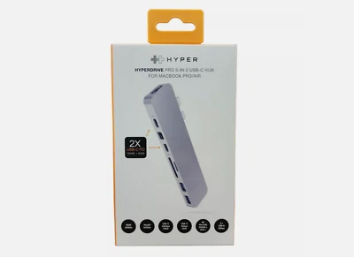 HYPER ++ Pro 8-in-2 USB-C Hub for Macbook Pro Air 100W power delivery HDMI - Immagine 1 di 4