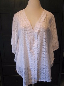 long white lace cover up
