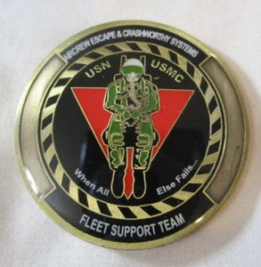 Moneda Desafío PMA202 Sistemas de Tripulación Aérea Naval Cuerpo de Marines de la Marina de los Estados Unidos - Imagen 1 de 4