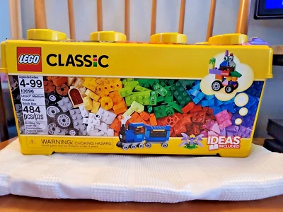 LEGO Classic Medium Creative Bricks Kids 484 Piece Building Box Set | 10696 NIB - Image 1 of 4