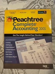 Sage Peachtree Advanced Accounting 2005 For Windows PC W/ Serial Number - Picture 1 of 11