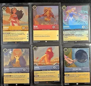 Disney Lorcana Foil Holographic Cards - 14, 122, 139, 188, 189, 202 - Picture 1 of 1