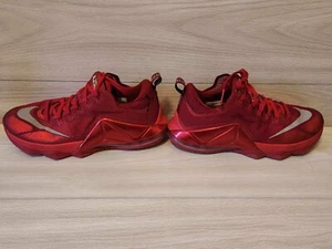 Nike LeBron 12 Low University Red Sneaker Basketball Shoes 724557-616 Size 10.5 - Picture 1 of 8