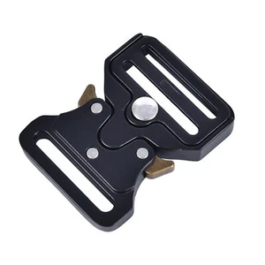 Quick Side Release Metal Strap Buckle Black for Bags Luggage Webbing Sewing r - Picture 1 of 5