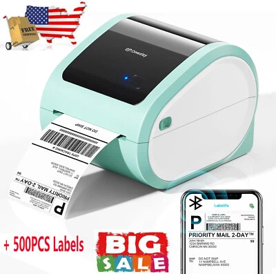 Wireless Wifi Thermal Shipping Label Printer 4x6 For UPS,Amazon,eBay+500 Labels - Image 1 of 4