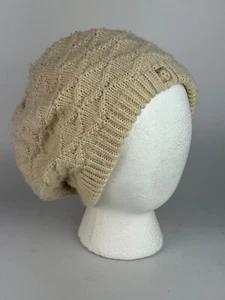 Anne Klein Paris Cream Ivory Aris Slouchy Ladies Hat Winter Beanie One Size - Picture 1 of 7