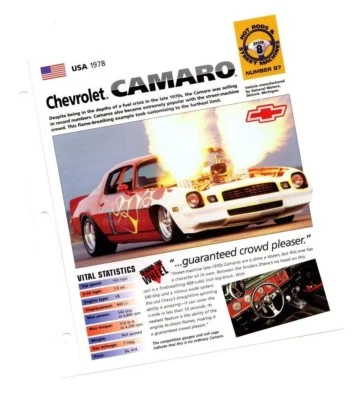 Chevrolet Camaro 1978 folleto IMP personalizado Foto 1 de 2