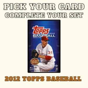 2012 Topps Baseball - Pick A Card - Complete Your Collection - Picture 1 of 169
