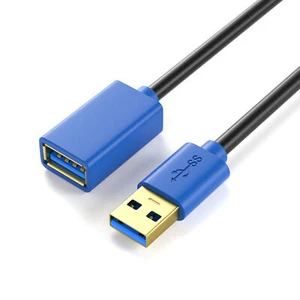Przedłużacz USB 3.0 0,5m | Wtyczka USB-A na gniazdo USB-A Rozszerzenie 50cm - Zdjęcie 1 z 7