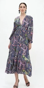NWT TUCKERNUCK OLIPHANT Size XL The Back Maxi Capuchin Purple Dress Fairy Boho - Picture 1 of 15