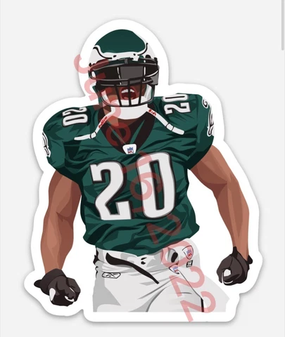 Brian Dawkins #20(Magnet) -Philadelphia Eagles Vector art NFL car decal Man Cave Cover