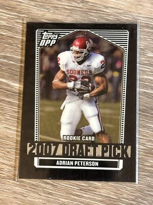 Adrian Peterson 2007 Topps Draft Pick RC #135 Sooners / Minnesota Vikins Rookie - Image 1 of 2