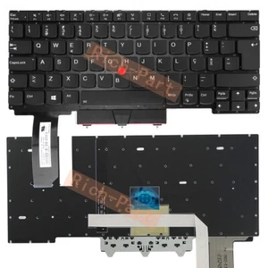Portugiesische Tastatur mit Hintergrundbeleuchtung und Trackpoint für Lenovo Thinkpad E14 Gen2 Gen3 Gen4 - Bild 1 von 5