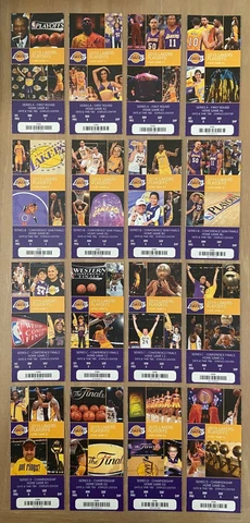 KOBE BRYANT 2015 NBA LOS ANGELES LAKERS COMPLETE PLAYOFF RUN FULL TICKETS Cover