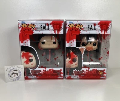 Saw 10th Anniversary #1820Jigsaw John Kramer Funko Pop! Chase Bundle Blood P/P Foto 1 de 4