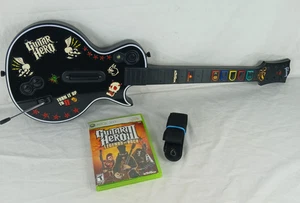 Guitar HERO Controller Xbox 360 Gibson Les Paul  AND LENGENDS OF ROCK  GAME - Picture 1 of 7