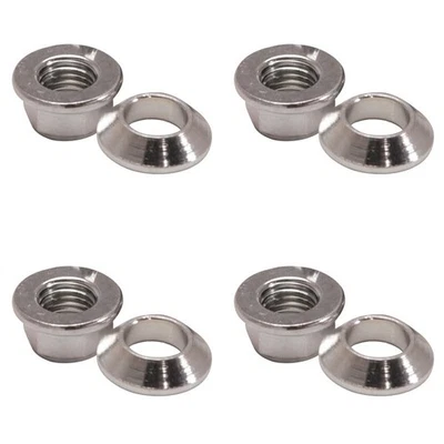 (4 Pack) Tusk Universal Chrome Flange/Tapered Locking Lug Nut for Can-Am — 第 1/4 张图片
