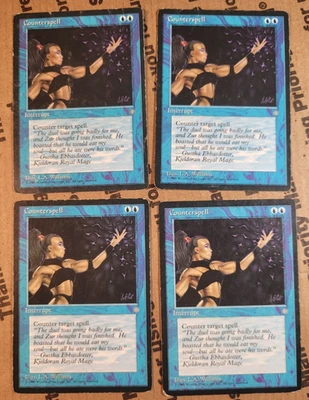 MTG 4 x Counterspell (MP) Ice Age Full Playset Vintage 1994 Magic The Gathering - Image 1 of 2