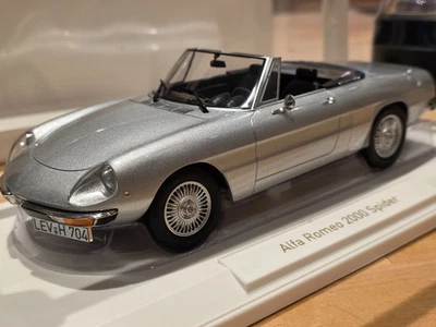 Norev ALFA Romeo 2000 SPIDER 1973 SILVERgrey Metallic 1:18 187884  NEW in Box - Image 1 of 4