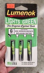 Lumenok Lighted Nocks, S nock, Green, 3 pack - Picture 1 of 2