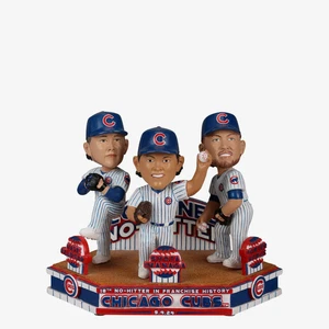 Shota Imanaga Pearson Hodge Chicago Cubs No-Hitter Mini Bobblehead Scene MLB - Picture 1 of 1
